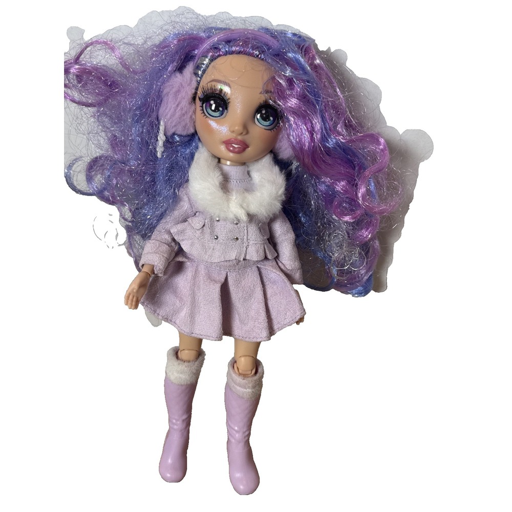 Rainbow High Winter Break Violet Willow Purple Dress Purple Skates